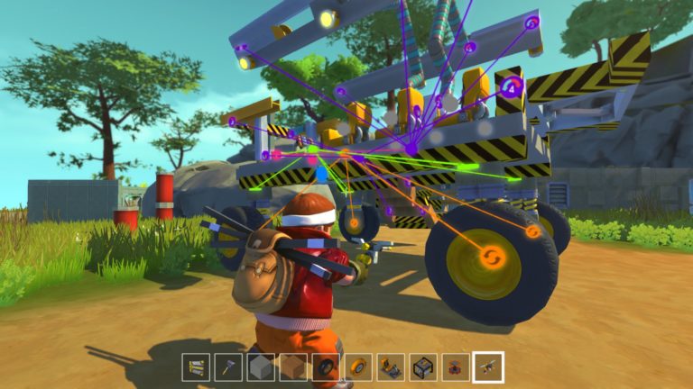 Scrap mechanic куда кидать постройки